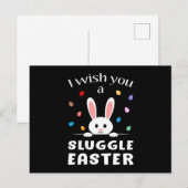 Happy Easter Egg Animal Bunny Oaster Funny Gift Postkarte (Vorne/Hinten)