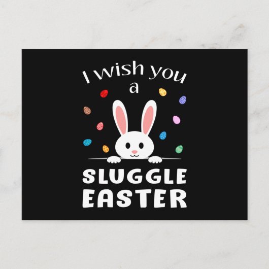 Happy Easter Egg Animal Bunny Oaster Funny Gift Postkarte (Vorderseite)