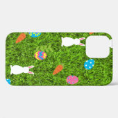 happy Easter Egg Bunny rabbit kawaii grass Case-Mate iPhone Hülle (Rückseite (Horizontal))