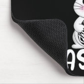 Happy Easter Egg Bunny Zebra Print Bunny Oster Co Mousepad (Ecke)