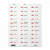 Happy Easter Egg Doodle Address Labels (Vorne)