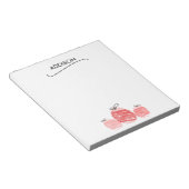 Happy Easter Egg Doodle Notepad Notizblock (angewinkelt)