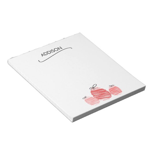 Happy Easter Egg Doodle Notepad Notizblock (angewinkelt)
