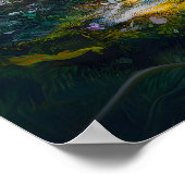 Happy Easter Egg Forest Fantasy Poster (Ecke)