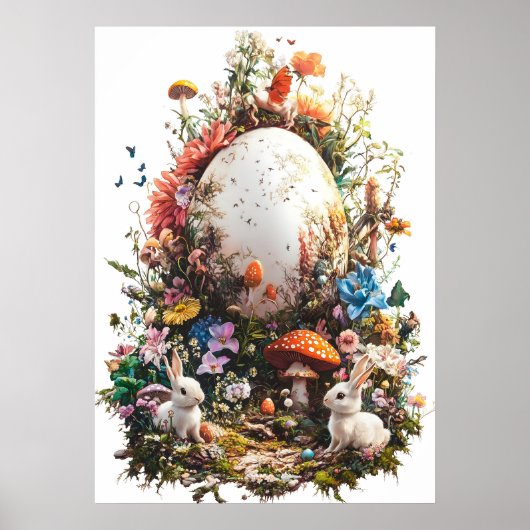 Happy Easter Egg Forest Poster (Vorne)