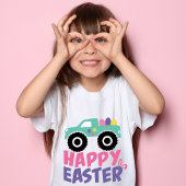 Happy Easter Egg Girly Truck Moderner T-Shirt