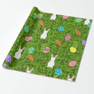 Happy Easter Egg Hase Kawaii Gras Geschenkpapier