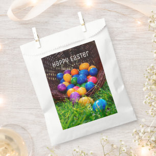 Happy Easter Egg Hunt Basket Foto Gefallen Beutel Geschenktütchen
