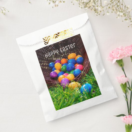 Happy Easter Egg Hunt Basket Foto Gefallen Beutel Geschenktütchen (Versiegelt)