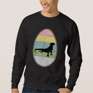 Happy Easter Egg Iguana Graphic Funny Ostertag I Sweatshirt