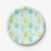 Happy Easter Egg Pattern  Pappteller (Vorderseite)