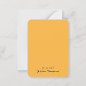 Happy Easter Egg & Yellow Lila Crocus Blume Mitteilungskarte (Rückseite)