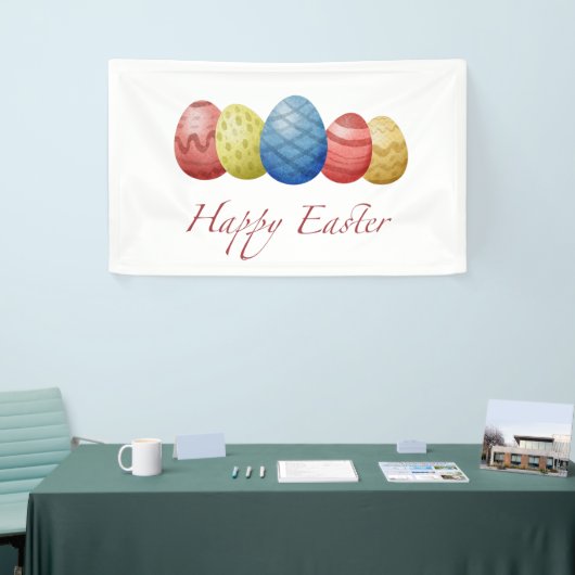 Happy Easter Eggs Banner - Spring Holiday Party (Messeveranstaltung)