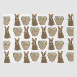 Happy Easter Eggs Basket Bunny Happy Oaster Seidenpapier