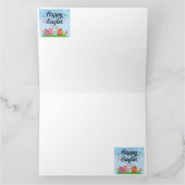 Happy Easter Eggs Bunny & Blume Karte (Innenseite)