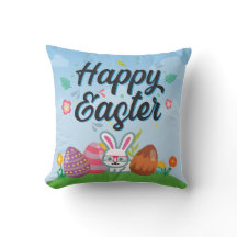 Happy Easter Eggs Bunny & Blume