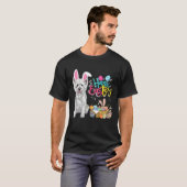 Happy Easter Eggs Bunny Dog Westie Boys Girls T-Shirt (Vorne ganz)