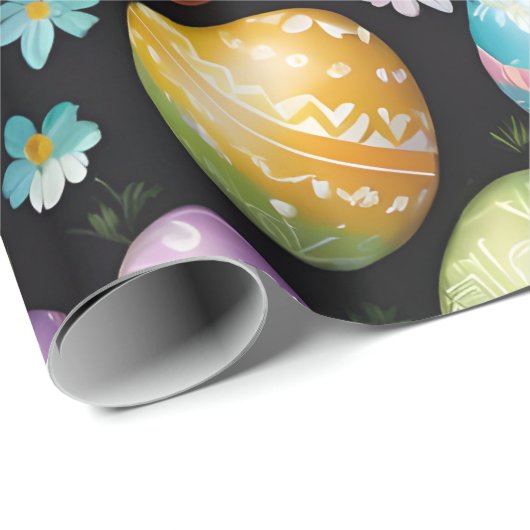 Happy Easter Eggs Collection Geschenkpapier (Rolleneckpunkt)