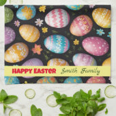 Happy Easter Eggs Collection Geschirrtuch (Gefaltet)