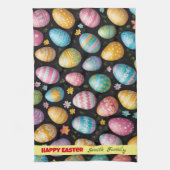Happy Easter Eggs Collection Geschirrtuch (Vertikal)
