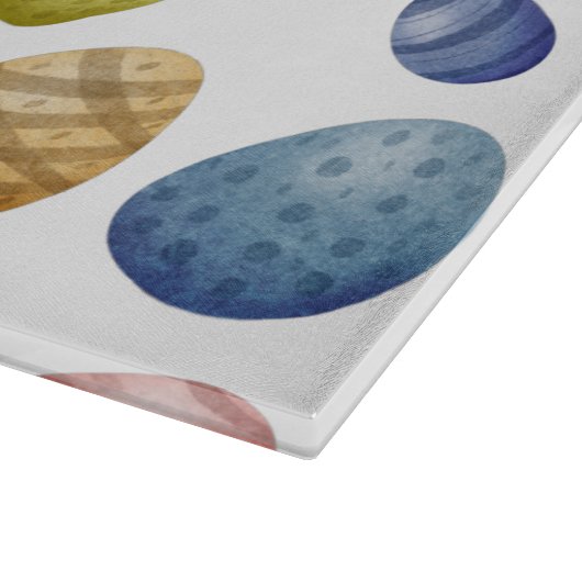 Happy Easter Eggs Cutting Board - Festivals Frühja Schneidebrett (Ecke)