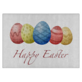 Happy Easter Eggs Cutting Board - Festivals Frühja Schneidebrett (Vorderseite)