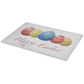 Happy Easter Eggs Cutting Board - Festivals Frühja Schneidebrett (Ecke)