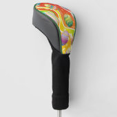 Happy Easter Eggs Festive Pattern Golf Headcover (angewinkelt)