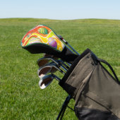 Happy Easter Eggs Festive Pattern Golf Headcover (In SItu)