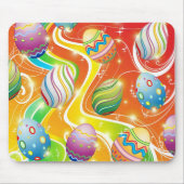 Happy Easter Eggs Festive Pattern Mousepad (Vorne)