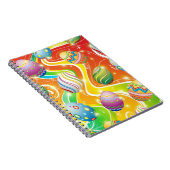 Happy Easter Eggs Festive Pattern Notizblock (Rechte Seite)
