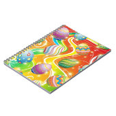Happy Easter Eggs Festive Pattern Notizblock (Linke Seite)