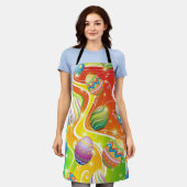 Happy Easter Eggs Festive Pattern Schürze (Getragen)