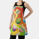 Happy Easter Eggs Festive Pattern Schürze (InSitu)