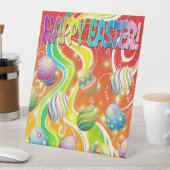 Happy Easter Eggs Festive Pattern Sockelschild (In Situ)