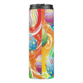 Happy Easter Eggs Festive Pattern Thermosbecher (Rückseite)