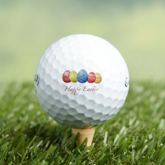 Happy Easter Eggs Golf Balls - farbenfroh Golfball (Insitu T-Shirt)