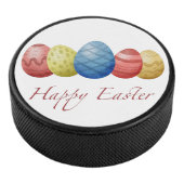 Happy Easter Eggs Hockey Puck - Fun Holiday Sports (3/4)