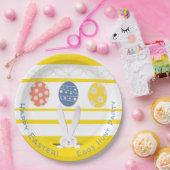 Happy Easter Eggs Hunt Party Niedlich Bunny Pappteller (Party)