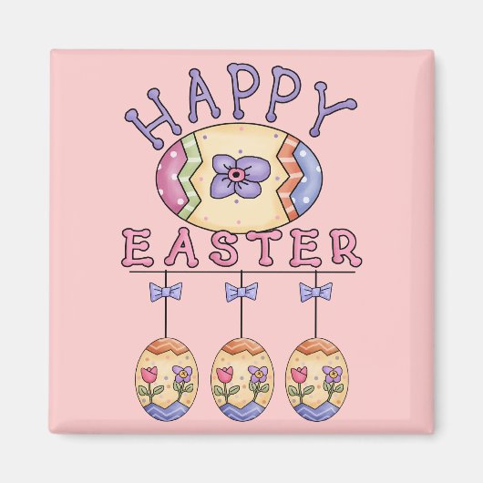 Happy Easter Eggs Magnet (Vorne)