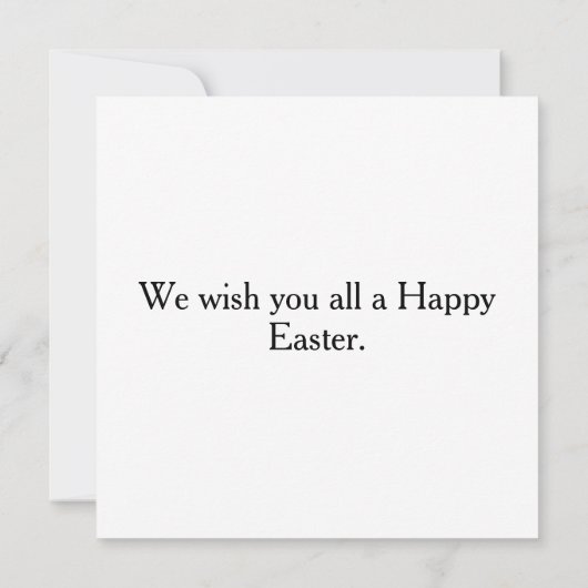 Happy Easter Eggs & Niedlich Blasket Karte (Rückseite)