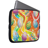 Happy Easter Eggs Ornamental Design Laptopschutzhülle (Vorne Rechts)
