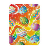 Happy Easter Eggs Ornamental Design Magnet (Vertikal)