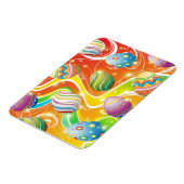 Happy Easter Eggs Ornamental Design Magnet (Linke Seite)