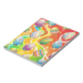 Happy Easter Eggs Ornamental Design Notizblock (Rotiert)