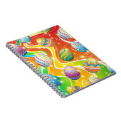 Happy Easter Eggs Ornamental Design Notizblock (Rechte Seite)