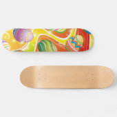 Happy Easter Eggs Ornamental Design Skateboard (Horizontal)