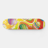 Happy Easter Eggs Ornamental Design Skateboard (Horizontal)