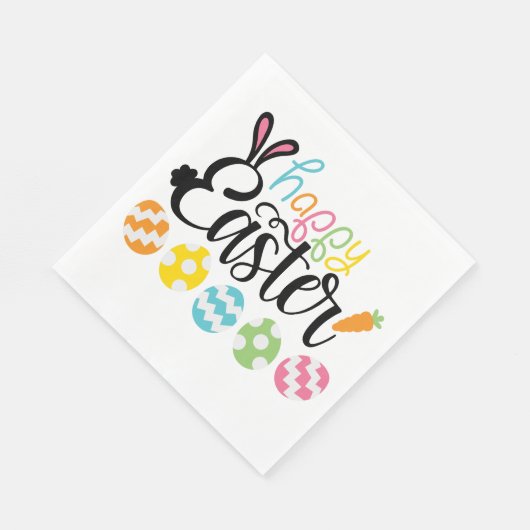 Happy Easter Eggs Serviette (Ecke)