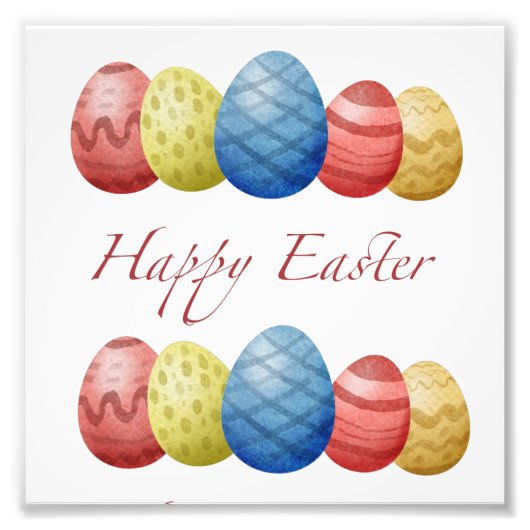 Happy Easter Eier Fotodruck (Vorne)
